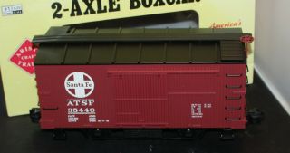 Aristo Craft Trains Santa Fe 2 Axle Box Car 1 Guage 1:29 Scale 40302 Train 2
