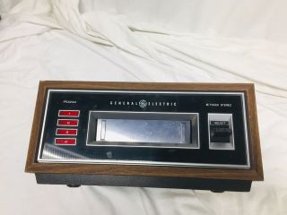 Vintage Ge 1970s Stereo 8 Track Tape Player