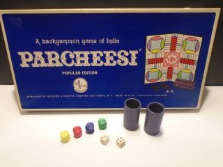 Selchow And Righter Parcheesi Board Game Popular Edition 1967 No.  110 Complete