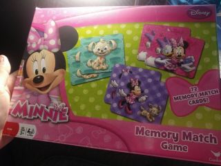 Disney Junior Minnie Mouse Memory Match Game 72 Cards Kids Educational Game.