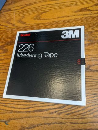 Nos Scotch 3m Studio Mastering Tape 226 10.  5 " Metal Reel 1/4 " Vtg Box 2500