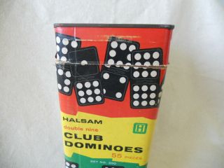 Vintage Halsam Brand Double Nine Club Dominoes Complete Set Plus - Play or Craft 3