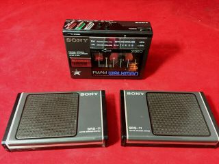 Sony Wm F65 Walkman Fm/am Stereo Cassette - Corder & Srs - 11 Speakers