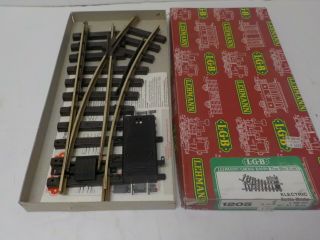 Lgb 1205 Electric Switch Turnout W/ Box & Instructions G Scale