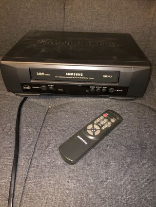 Samsung Vr8409 Hi - Fi 4 - Head Stereo Vhs Vcr Video Cassette Recorder With Remote