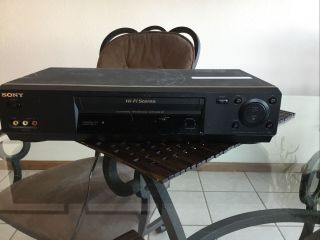 Sony Slv - N77 Vhs Video Cassette Recorder Vcr Black