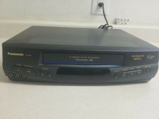 Panasonic Pv - 8451 Vcr Video Cassette Recorder 4 Head Vhs Player No Remote