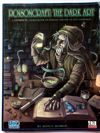 D20 Poison Craft The Dark Art.  A Source Book For Poison In Any Campaign Rpg D&d
