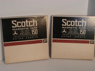 Scotch Magnetic Tape 150 & 215 7 In Reel Recording Tape