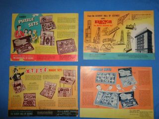 4 American Flyer Postwar Catalogs: 1951,  1952,  1953 & 1954 2