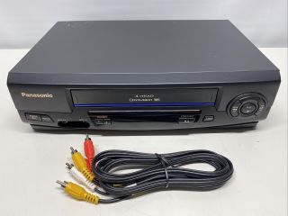 Panasonic Pv - V4021 4 Head Hifi Omnivision Vcr Vhs Video Player Recorder -