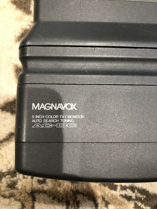 Magnavox 5 Inch Color TV/Monitor - Auto Search Tuning - Model RD0510 2