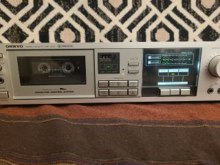 Onkyo Stereo Cassette Tape Deck Model No.  Ta - 2022 And