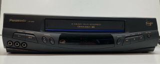 Panasonic Pv - 8451 Vcr Video Cassette Recorder No Remote Vhs Player 4 Head Plus,