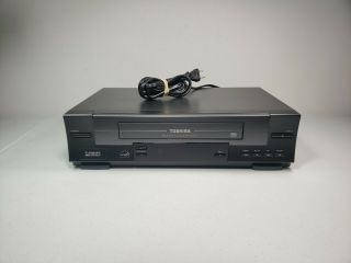 Toshiba W - 512 Vhs Vcr Player Recorder W/ Hi - Fi Stereo No Remote