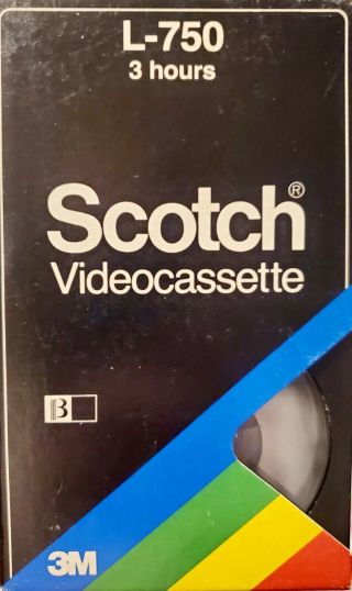 1 Scotch Betamax Tape Tv Home Recording As Blank Bond Kung Fu Superman