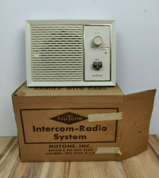 Vintage Nutone Intercom - Radio Inside Remote Speaker Assembly Model 2027 - 8