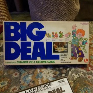 Vintage 1977 Lakeside Games Big Deal Chance Of A Lifetime Board Game