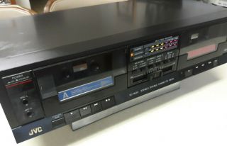 Jvc Td - W201 Stereo Dual Cassette Deck Recorder Tape Player Hi Speed Dub