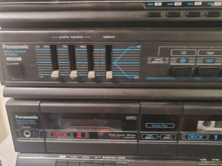Panasonic SG - H10 Stereo Music System Record Cassette Tape AM/FM Radio/ 3