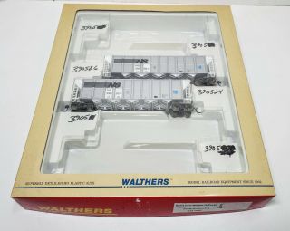 Walthers Ho Scale Rd4 Coal Hoppers Norfolk Southern 932 - 7802