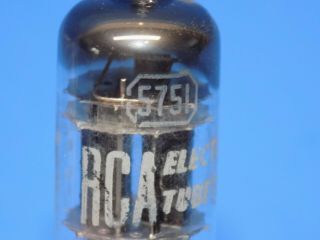 1956 Rca True 5751 Amplifier Tube Black Plate 3 Mica [] Getter 12ax7