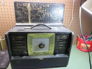 Vintage Zenith 5l42 5l - 42 Shortwave Portable Tube Radio 1l6 Tube Type