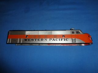 Lionel Postwar 2343 F3 Diesel Loco.  Shell Custom Painted As Western Pacific