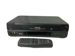 Toshiba Vcr Vhs Video Cassette Recorder Player W - 522 4 Head Hi - Fi Remote