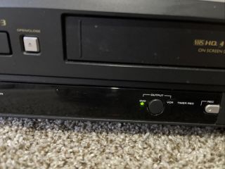 Symphonic Video Cassette Recorder VCR & DVD CD Player SD7S3,  Cables No Remote 3