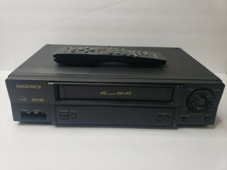 Magnavox Vhs Hq 4 Head Vcr With Remote Model Vr602bmg21