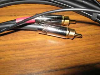 TECHNICS THORENS TURNTABLE 24K RCAs AUDIO INTERCONNECT RCA CABLE W/Ground 12 FT 3