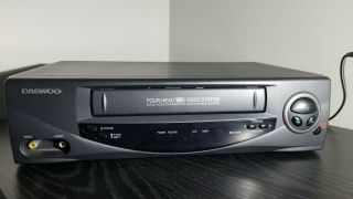 Daewoo Dv - T47n 4 - Head Vhs Vcr Video Cassette Player No Remote