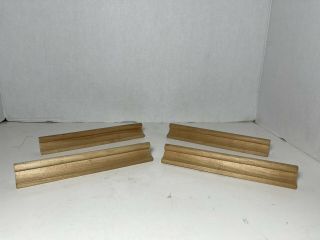 Scrabble Set Of 4 Wooden Tile Rack Holders Crafts Replacements