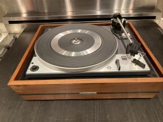Vintage United Audio Dual 1225 Turntable 33/45 Rpm Wood Base For Repair Or Parts