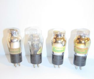 4 Silvertone Type 01a St Style Amplifier Vacuum Tubes.  Tv - 7 Test @ Nos Specs.