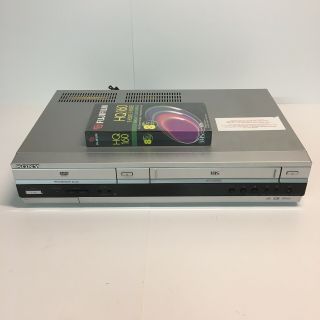 Sony Slv - D360p Vcr/dvd Video Cassette Recorder Vhs Player Combo W/ Blank Tape