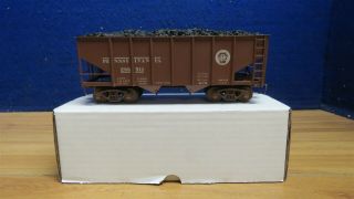 O Scale 2 Rail Brass Prr Painted Hopper With Load 8 " 597510