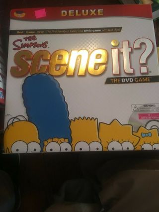 Scene It The Simpsons (deluxe Edition) (dvd / Hd Video Game,  2009)