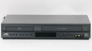 Jvc Hr - Xvc16bu Hi - Fi Vhs Cassette Vcr / Dvd Player Combo No Remote