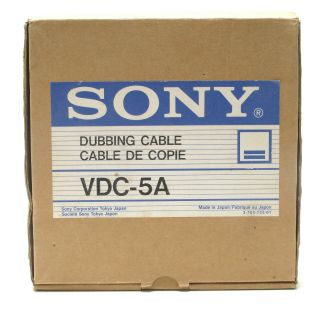 Sony VDC - 5A Video Dubbing Cable,  Vintage 2