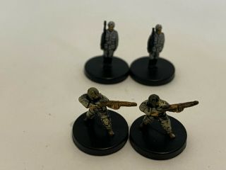 Axis & Allies Miniatures Snlf Paratroopers X2 Azad Hind Fauj Infantrymen X2