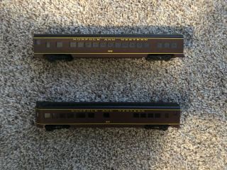 Set Of 2 Concor Ho Scale Norfolk And Western Passenger Cars