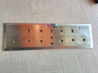 H.  H.  Scott Type 222 - B Stereo Amplifier Front Plate