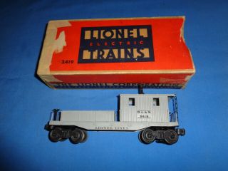 Lionel 2419 Dl&w Lionel Lines Work Caboose With Box