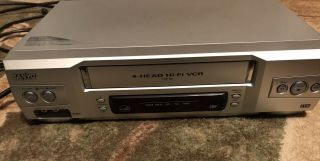 Sanyo Vwm - 800 4 Head Hi - Fi Stereo Vhs Vcr Player Video Recorder & Remote -