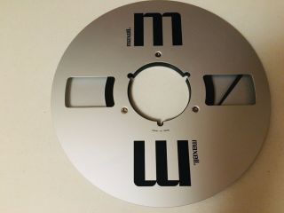 Maxell Silver Metal Reel Tape For Reel To Reel Decks Made In Japan 10.  5”