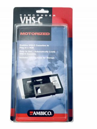 Ambico Vhs - C To Vhs Converter V - 0731 Motorized Camcorder Cassette Tape Adaptor