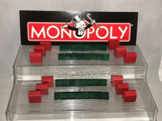 Monopoly Buildings Replacement Wooden Houses & Hotels 32 House 12 Hotels