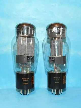 2 NOS/NIB RCA 6AS7G Tubes Support Rods Halo Getter 3 Mica 2